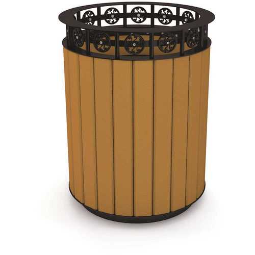 Jamestown 20 Gal. Cedar Recycled Plastic Trash Receptacle Color/Finish Family