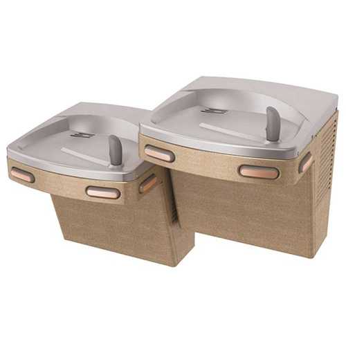 OASIS PG8ACSL Barrier-Free Versacooler II Push-Button Refrigerated Drinking Fountain Faucet in Sandstone Powder Finish