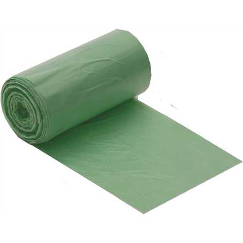 40 in. x 48 in. 40 Gal. to 45 Gal. 16 mic Green High-Density Trash Bags - pack of 250