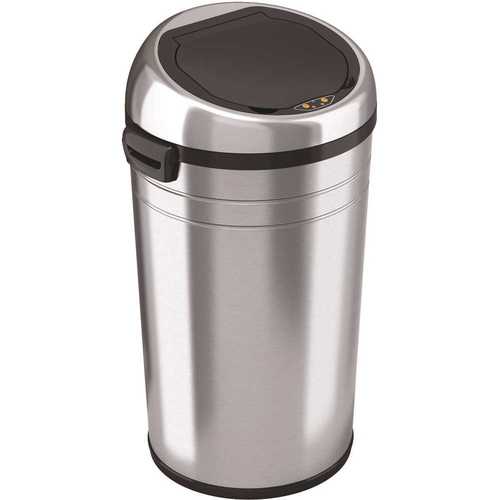 23 Gal. Round Sensor Stainless Steel Trash Can