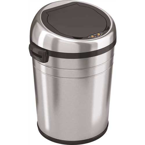 HLS COMMERCIAL HLS18RC 18 Gal. Round Sensor Stainless Steel Trash Can