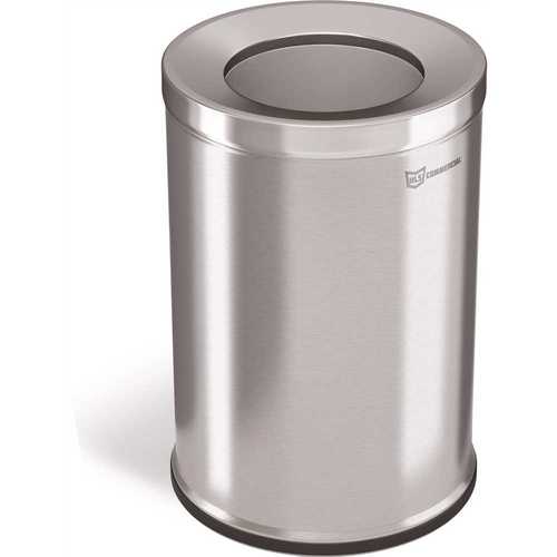 HLS COMMERCIAL HLSC05G26 26 Gal. Round Open Top Stainless Steel Trash Can
