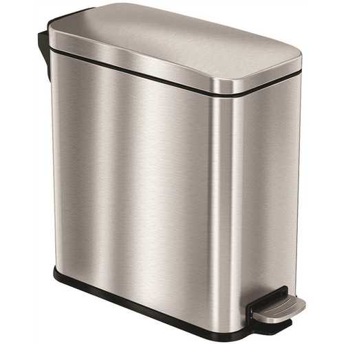 HLS COMMERCIAL HLSS03R 3 Gal. Stainless Steel Step Trash Can with Plastic Liner