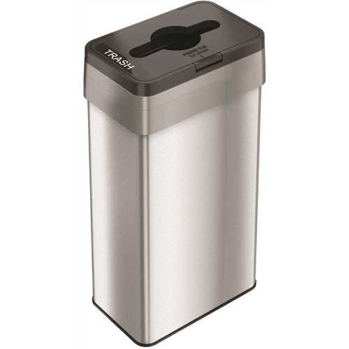 HLS COMMERCIAL HLS21UOTTRS 21 Gal. Stainless Steel Trash Can with Opening Lid