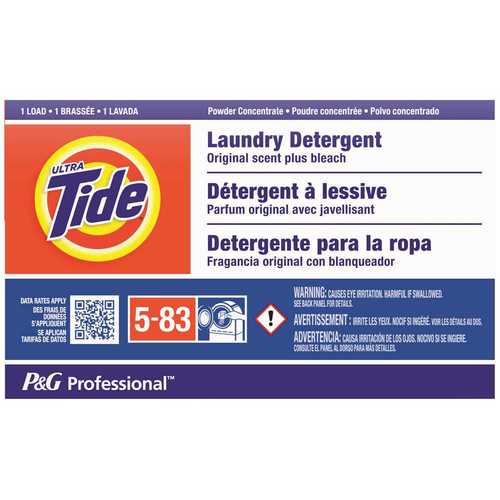 TIDE 003700008921 Ultra-Original Scent Powder Laundry Detergent Plus Bleach for Coin Vend (1-Load, ) - pack of 156