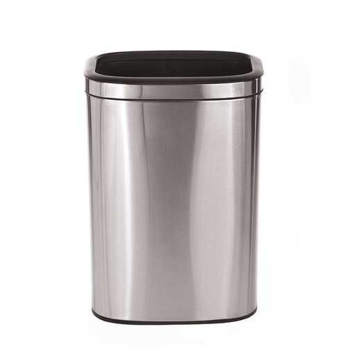 ALPINE 470-40L 10.5 Gal. Stainless Steel Rectangular Liner Open Top Trash Can