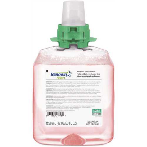 Renown 5161-04-B4W00LG Fmx-12 Dispenser Refill 1250 mL Cranberry Fragrance Foaming Hand Soap Luxury Handwash Pink - pack of 4