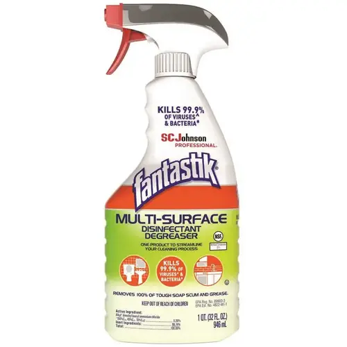 FANTASTIK 311836 Multi-Surface Disinfectant Degreaser 32 oz. Trigger