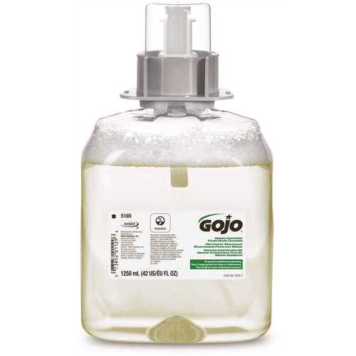 1250 ml Fragrance Free Foam Hand Cleaner Dispenser Refill, Green Certified - pack of 4