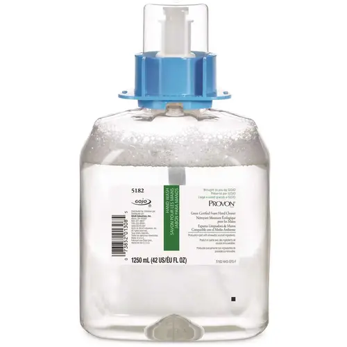PROVON 5182-04 Green Certified 1250 mL Fragrance Free Foam Hand Soap Cleaner Dispenser Refill Clear - pack of 4
