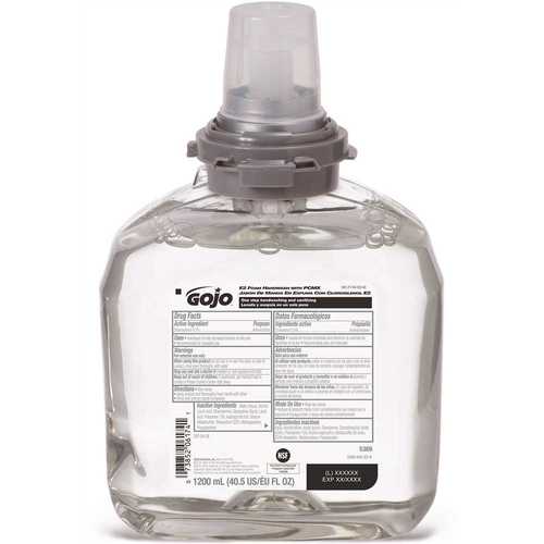 E2 1200 mL Fragrance Free Foam Handwash Soap with Pcmx Dispenser Refill - pack of 2