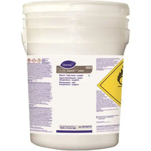 CLAX 95750732 Sonril Concentrate 5 Gal. Bleach For White Clothes Fabric Stain Remover