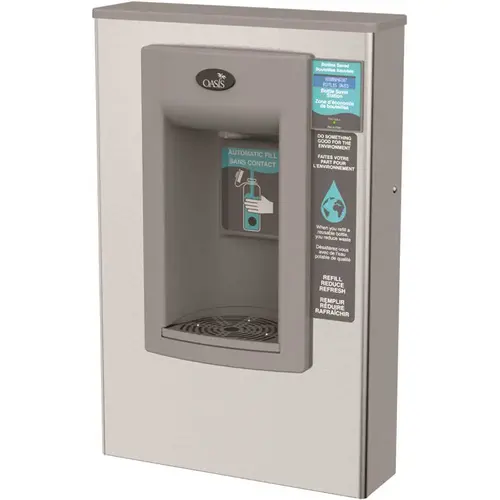 OASIS PWSMEBF Contactless Hands Free Electronic Surface Mount Bottle Filler Stainless Steel