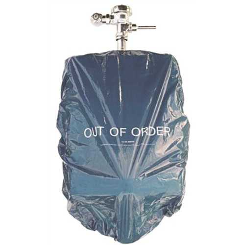 38 in. x 58 in. 1.5 mil Blue Urinal Cover - pack of 50