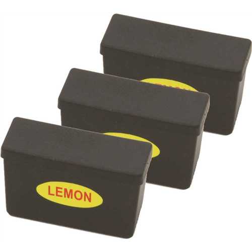 HLS COMMERCIAL HLSFGLEMON3 Cartridges for 2.5 to Gal. Trash Cans Fresh Scent Fills The Room 3 Month Supply Lemon Fragrance Cartridges