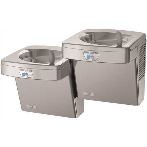 OASIS 506720 Refrigerated ADA Stainless Steel Energy/Water Efficient Contactless Hands Free Split-Level Drinking Fountain