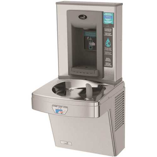 OASIS PGEBFT STN Refrigerated ADA Stainless Steel Contactless Single Level Drinking Fountain with Bottle Filler