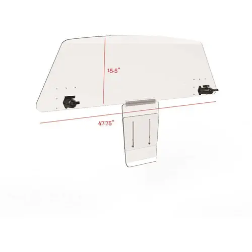 48 in. x 15.5 in. x 0.187 in. Small to Medium Acrylic Sheet Vehicle Partition Mounts Vehicle Headrest Supports