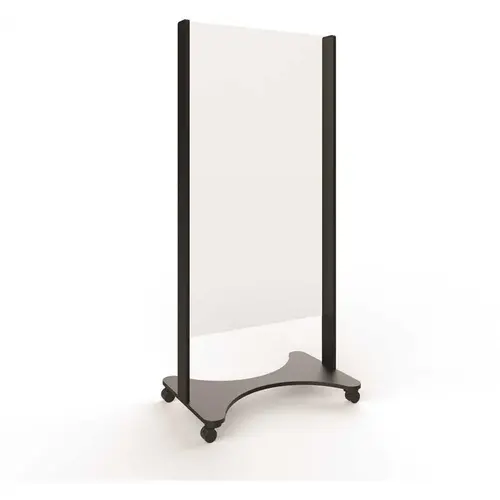 CLEAR ARMOR SOLUTIONS CAS3372-FBS1 34.5 in. x 72 in. x 0.187 in. Full Body Acrylic Sheet Shield with Casters
