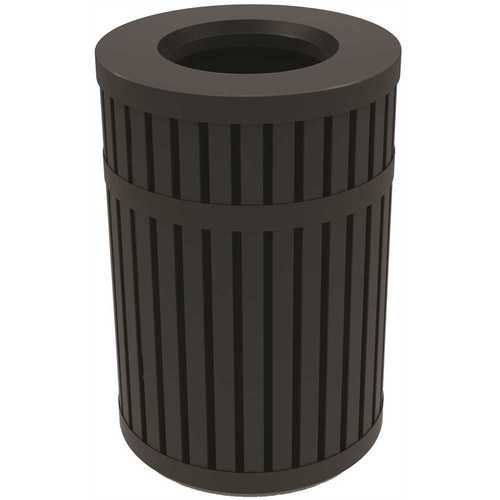 ArchTec Parkview 3, 45 Gal. Black Round Trash Can