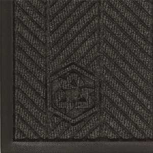 M+A Matting 2240700310 WaterHog Eco Elite Classic Black Smoke 35 in. x 118 in. Universal Cleated Backing Indoor / Outdoor Mat