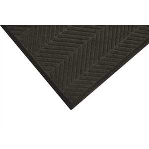M+A Matting 2240700046 WaterHog Eco Elite Classic Black Smoke 45 in. x 70 in. Universal Cleated Backing Indoor / Outdoor Mat