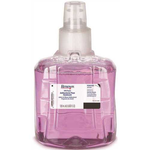 1200 ml Antibacterial EFA Foam Handwash Touch Free Refill Plum purple