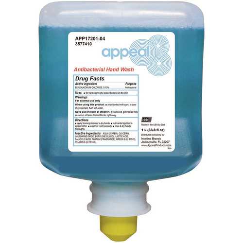 Appeal APP17201-04 1 l Cartridge Antibacterial Foam Hand Soap green