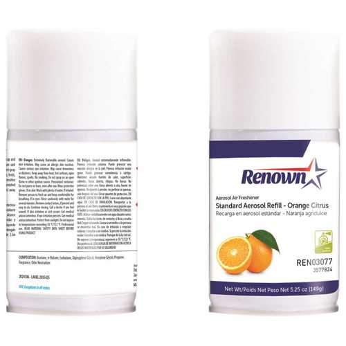 6 oz. Orange Citrus Odor Neutralizer Aerosol Dispenser Refill