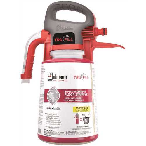 TruFill 684497 SC Johnson Professional Hyper Concentrate Floor Stripper with 1 Dispenser Head (2 l per Case) - pack of 2