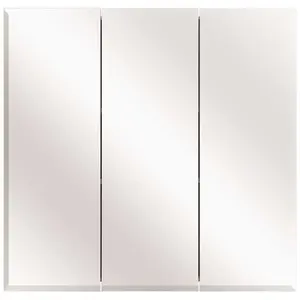 30-3/8 in. W x 30-3/16 in. H Frameless Surface-Mount Tri-View Bathroom Medicine Cabinet 30-3/8 in. W x 30-3/16 in. H Frameless Surface-Mount Tri-View Bathroom Medicine Cabinet