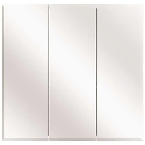 Glacier Bay 45402 30-3/8 in. W x 30-3/16 in. H Frameless Surface-Mount Tri-View Bathroom Medicine Cabinet White
