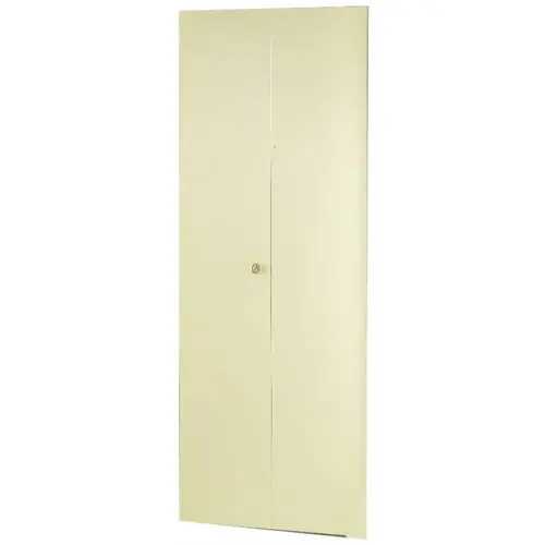 Dunbarton Corporation 2068 2PNL FLUSH DUNBARTON THE FLUSH METAL BI-FOLD DOOR, IVORY, 2 PANEL, 24X80 IN