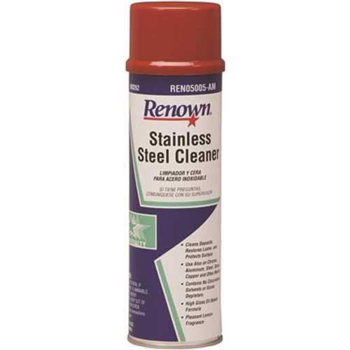 Renown REN05005-AM 15 oz. Oil Based Aerosol Stainless Steel Cleaner