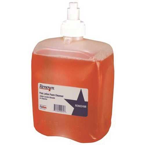 Renown REN02498 2000ml Pink Foam Lotion Hand Soap Refill