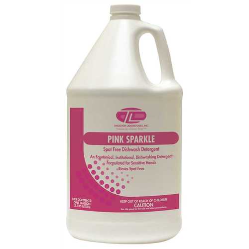 Theochem Laboratories 101260-99990-7G 1 Gal. Pink Sparkle Liquid Dishwash Detergent Spot Free