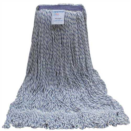 Appeal APP18030 BLENDED FINISH MOP, BLUE/WHITE, 24 OZ., 1 IN. HEAD BAND