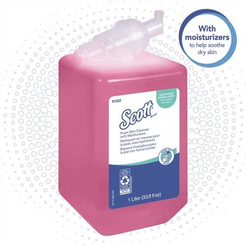 Pro 1 l Floral Scent Liquid Hand Soap with Moisturizers, Pink (1 bottle)