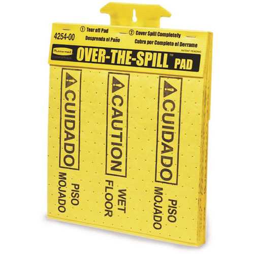 Rubbermaid FG425400YEL Over-the-Spill Pad Tablet - pack of 25