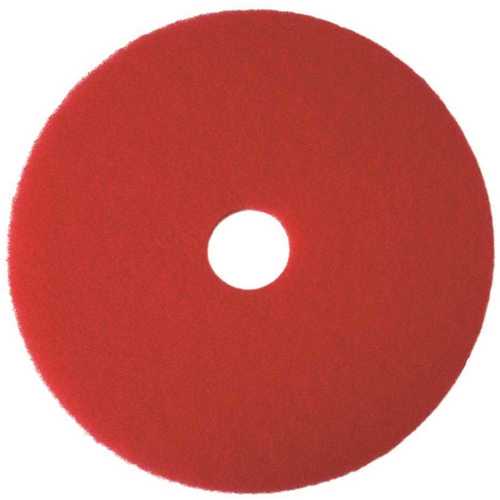 Renown REN02041 13 in. Red Buffing Floor Pad