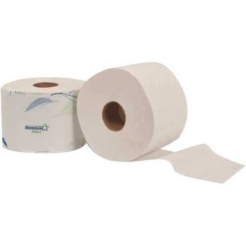 Renown REN06125-WB OptiCore 2-Ply Toilet Paper (865 Sheets per Roll ) - pack of 36