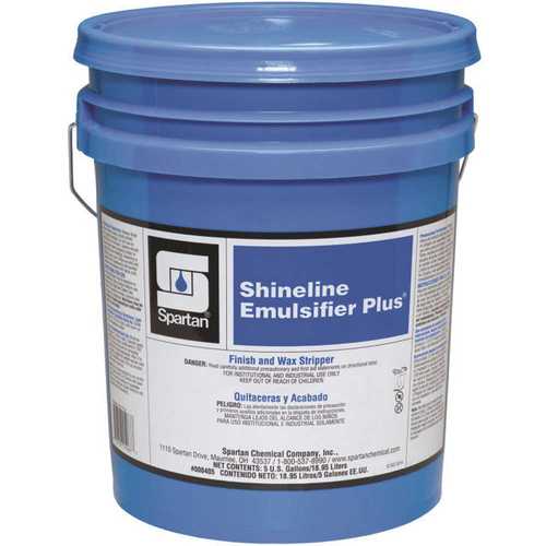 Shineline Emulsifier Plus 5 Gallon Fresh Scent Floor Finish Remover Clear