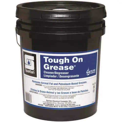 Tough on Grease 5 Gallon Industrial Degreaser Clear