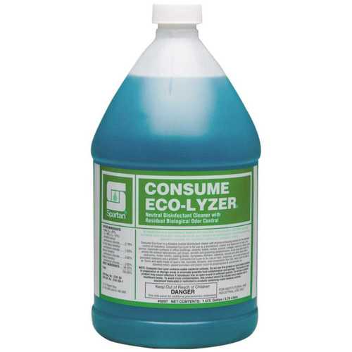 Spartan Chemical 329704 Consume Eco-Lyzer 1 Gallon Floral Scent Disinfectant/Deodorant