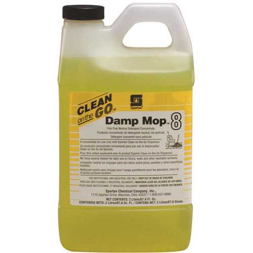 Spartan Chemical Co. 473602 Damp Mop 2 Liter Lemon Scent Neutral Floor Cleaner