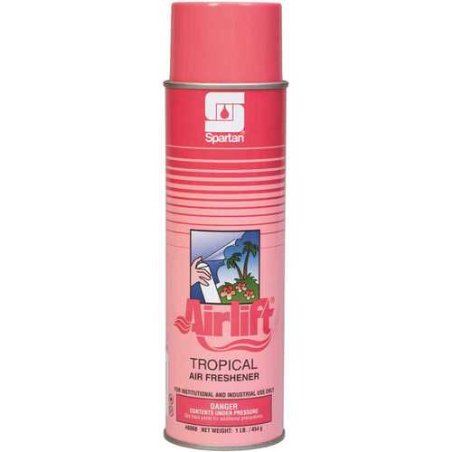 Spartan Chemical Co. 606800 Airlift Tropical 16oz. Aerosol Can Tropical Scent Air Freshener Spary