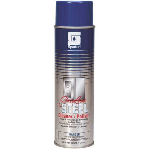 Spartan Chemical Co. 631000 16oz. Aerosol Can Lemon Scent Stainless Steel Cleaner - Polish