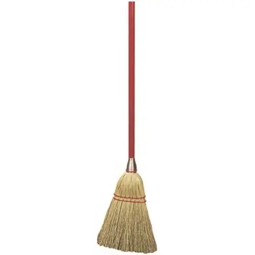 Renown REN03996 34 in. Blended Lobby Corn Broom Tan