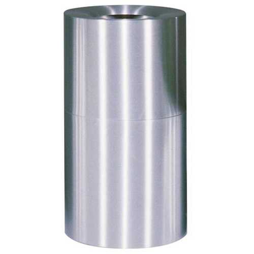 Atrium 35 Gal. Satin Stainless Steel Open Top Trash Can