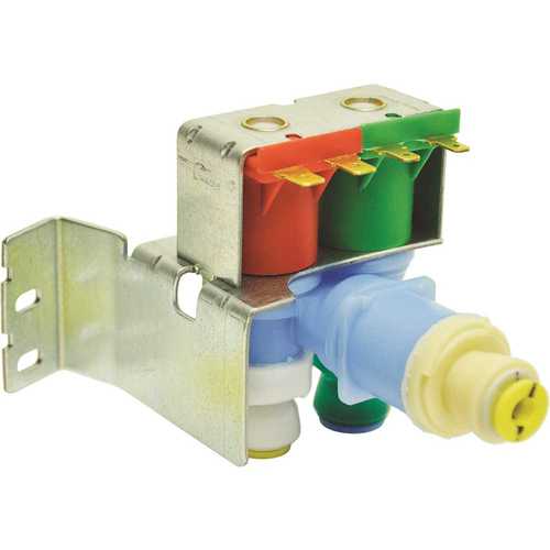 Robertshaw IMV-708 S-86 Single Water Valve Series, 1/4 in. QC Inlet X 1/4 in. and 5/16 in. QC Outlet, Polypropylene